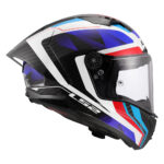 Kaciga LS2 Full Face FF805 THUNDER CARBON GP AERO RAUTE plavo crvena M - Slika 6