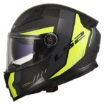 Kaciga LS2 Full Face FF811 VECTOR II CARBON GRID mat crno žuta sa naočarima M - Slika 2