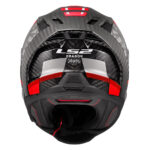 Kaciga LS2 Full Face FF807 DRAGON CARBON TRAX crvena XL - Slika 4