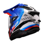 Kaciga LS2 Enduro MX701 EXPLORER HEXA belo plavo crvena XXL - Slika 3
