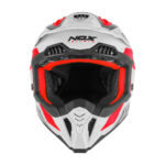 Kaciga NOX Cross N634 STORM crveno bela XL - Slika 3