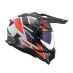 Kaciga LS2 Enudro MX702 PIONEER II BLOCK sivo crvena XL - Slika 6