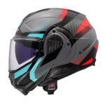 Kaciga LS2 Flip Up FF910 ADVANT II TRIPLE nardo sivo plava L - Slika 3