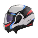 Kaciga LS2 Flip Up FF910 ADVANT II TRIPLE belo plavo crvena L - Slika 3