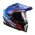 Kaciga LS2 Enduro MX701 EXPLORER HEXA belo plavo crvena XXL - Slika 7
