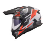 Kaciga LS2 Enudro MX702 PIONEER II BLOCK sivo crvena M - Slika 2