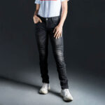 Pantalone LS2 DAKOTA JEANS ženske crne M - Slika 7