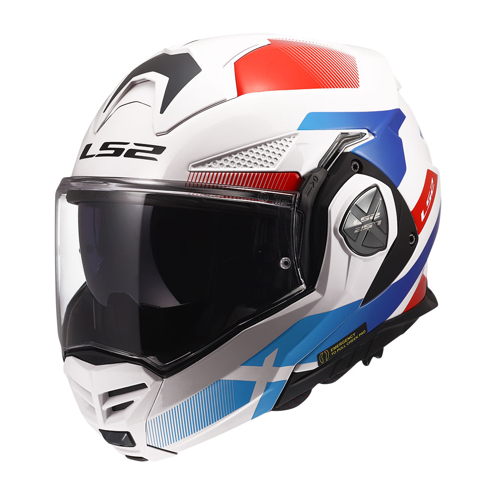 Kaciga LS2 Flip Up FF901 ADVANT X NOVA belo plavo crvena XXL