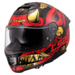 Kaciga LS2 Full Face FF808 STREAM II DRAKO crno crvena sa naočarima XS