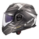 Kaciga LS2 Flip Up FF901 ADVANT X CARBON HORIZON hrom siva sa naočarima XXL - Slika 2