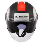 Kaciga LS2 Jet OF620 CLASSY DISKO mat crno crveno bela sa naočarima XL - Slika 4