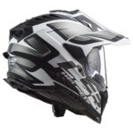 Kaciga LS2 Enduro MX701 EXPLORER ALTER mat crno bela sa naočarima XL - Slika 2