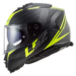 Kaciga LS2 Full Face FF800 STORM II NERVE mat crno žuta sa naočarima 3XL - Slika 2