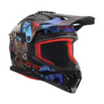 Kaciga LS2 Cross MX708 FAST II ZOMBIE II crno crveno plava - Slika 7