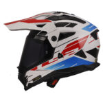 Kaciga LS2 Enduro MX702 PIONEER II NAMIB belo plavo crvena XL - Slika 2