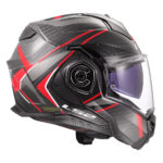 Kaciga LS2 Flip Up FF901 ADVANT X FUTURE II carbon crvena sa naočarima XL - Slika 6