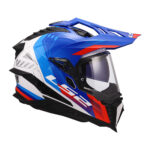 Kaciga LS2 Enduro MX701 EXPLORER HEXA belo plavo crvena XXL - Slika 6