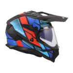 Kaciga LS2 Enduro MX702 PIONEER II BLOCK crno crveno plava M - Slika 6