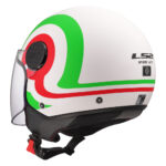 Kaciga LS2 Jet OF558 SPHERE LUX II URBY belo zelena M - Slika 3