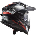 Kaciga LS2 Enduro MX701 EXPLORER FRONTIER CARBON crveno bela XXL - Slika 2
