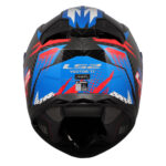 Kaciga LS2 Full Face FF811 VECTOR II CARBON TANTIC crveno plava L - Slika 4