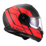 Kaciga LS2 Flip Up FF908 STROBE II CODE crno crvena 3XL - Slika 6