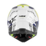 Kaciga NOX Cross N634 STORM žuto plavo bela L - Slika 2