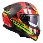 Kaciga LS2 Full Face FF811 VECTOR II CARBON TANTIC crveno žuta M - Slika 6