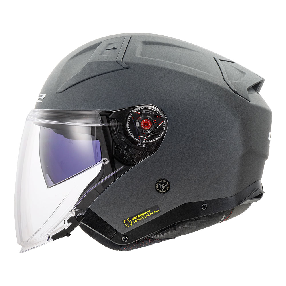 Kaciga LS2 Jet OF603 INFINITY II SOLID siva