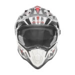 Kaciga NOX Enduro sa vizirom N312 TRACK crveno bela L - Slika 2