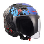 Kaciga LS2 Jet OF616 AIRFLOW II ZOMBIE II crno crvena XL - Slika 7