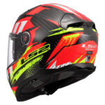 Kaciga LS2 Full Face FF811 VECTOR II CARBON TANTIC crveno žuta XXL - Slika 3
