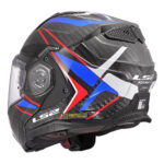Kaciga LS2 Flip Up FF901 ADVANT X FUTURE carbon plavo crvena sa naočarima XL - Slika 3