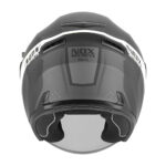 Kaciga NOX Jet N130 EKTO belo mat crna - Slika 3