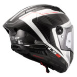 Kaciga LS2 Full Face FF805 THUNDER CARBON GP AERO RAUTE belo siva S - Slika 5
