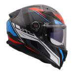 Kaciga LS2 Full Face FF811 VECTOR II CARBON SAVAGE belo plavo crvena XXL - Slika 6