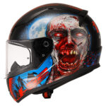 Kaciga LS2 Full Face FF353 RAPID II ZOMBIE crno crvena M - Slika 2