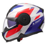Kaciga LS2 Flip Up FF902 SCOPE II DURIA belo plavo crvena M - Slika 2