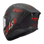 Kaciga LS2 Full Face FF820 RAPID III KAIJU II crno crvena XS - Slika 3