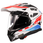 Kaciga LS2 Enduro MX702 PIONEER II NAMIB belo plavo crvena XXL