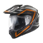 Kaciga GIVI Enduro 80.1 APEX mat titanium crno narandžasta L