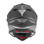 Kaciga NOX Enduro sa vizirom N312 TRACK mat crno srebrna M - Slika 3