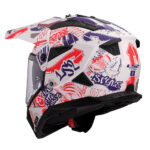 Kaciga LS2 Enduro MX702 PIONEER II FANTASY belo crveno plava L - Slika 3