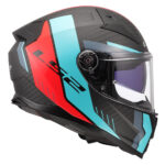 Kaciga LS2 Full Face FF811 VECTOR II CARBON GRID plavo crvena sa naočarima L - Slika 6