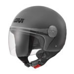 Kaciga jet GIVI 10.7 EVO mat siva