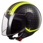 Kaciga LS2 Jet OF558 SPHERE LUX CRUSH crno žuta S