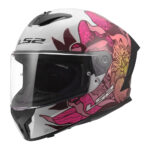 Kaciga LS2 Full Face FF820 RAPID III POPPIES II belo roza S