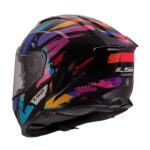 Kaciga LS2 Full Face FF818 STORM III KAOS crno ljubičasto plava - Slika 3