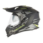 Kaciga NOX Enduro sa vizirom N312 TRACK žuto mat crna M