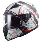 Kaciga LS2 Full Face FF320 STREAM EVO TACHO belo crno crvena sa naočarima XL